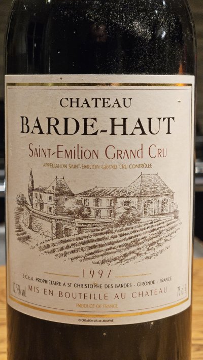 Chateau Barde Haut Grand Cru Classe, Saint-Emilion Grand Cru - One Bottle