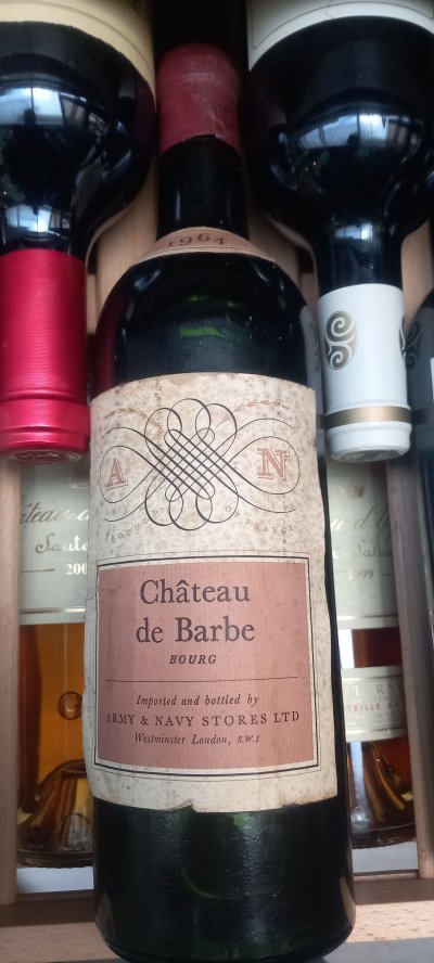 Chateau de Barbe, Cotes de Bourg ARMY NAVY STORES WESTMINSTER 