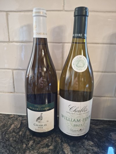 Two bottles of Chablis 2023
