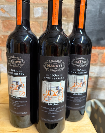 Hardys 165th anniversary cab shiraz x 3