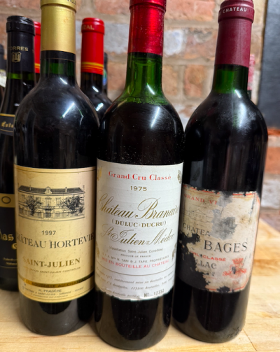 mixed random bin ends inlcuding Lynch Bages mystery vintage