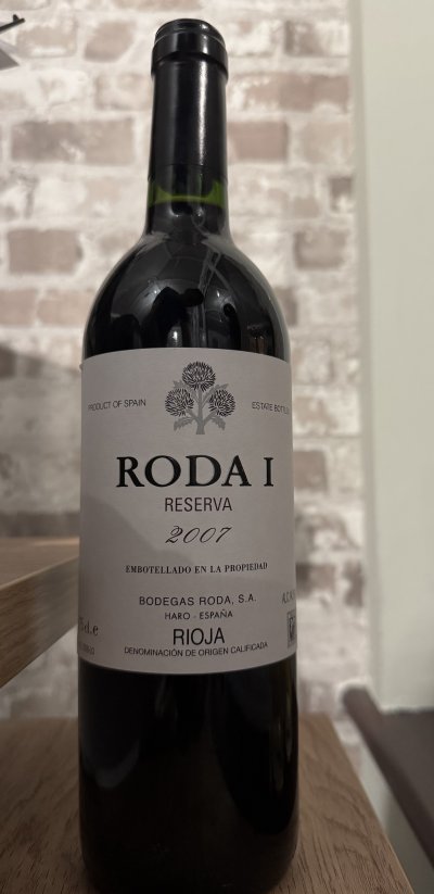 Roda, Reserva Roda 1, Rioja
