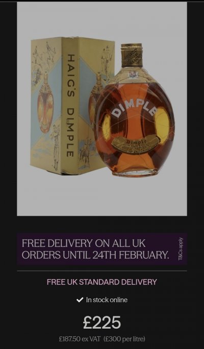 John Haig Dimple Blended Whiskey 50'-70'