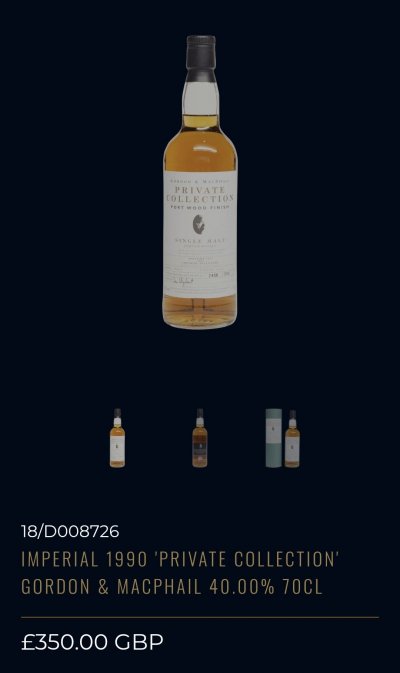 Gordon Mcphail Caol Ila Port Wood Finish 1990'