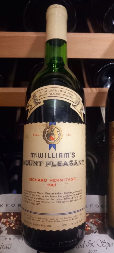 Mount Pleasant (McWilliams), Richard Hermitage, Hunter Valley