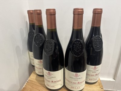 Delas, Cotes du Rhone, Esprit 4x2023 and 2x2022