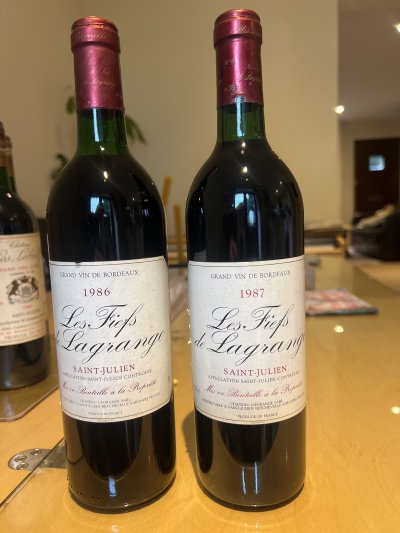 Les Fiefs de Lagrange 1986 & 1987 (2 Bottles)