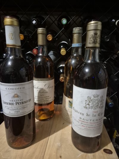 4 x Sauternes Lafaurie-Payraguey, Piada, Doisy Duboca,Chartreuset