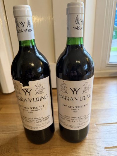 Yarra Yering, Dry Red No 1, Victoria and Dry Red No. 2