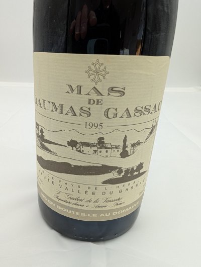 Mas de Daumas Gassac, Vin de Pays, Pays d'Herault, Millesime 1995