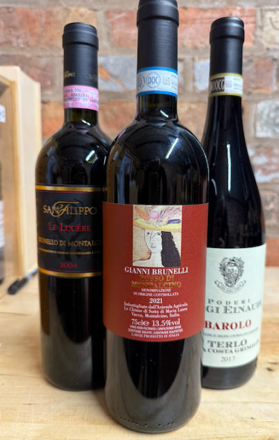 ixed italian brunello / rosso di mantacino/ barolo
