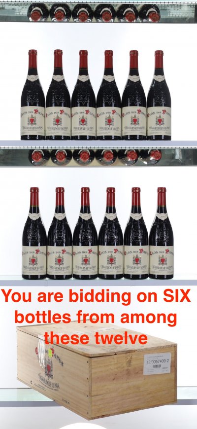 Clos des Papes, Chateauneuf-du-Pape, Rouge (SIX BOTTLES)