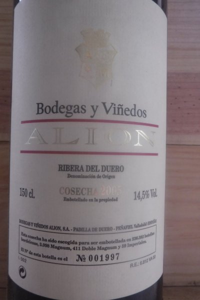 Magnum Vega Sicilia, Alion, Ribera del Duero