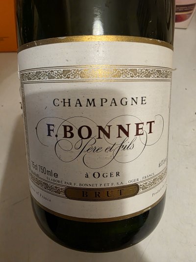 F.Bonnet Père et filsBrut Champagne Grand Cru 'Oger'  à Oger 750ml 
