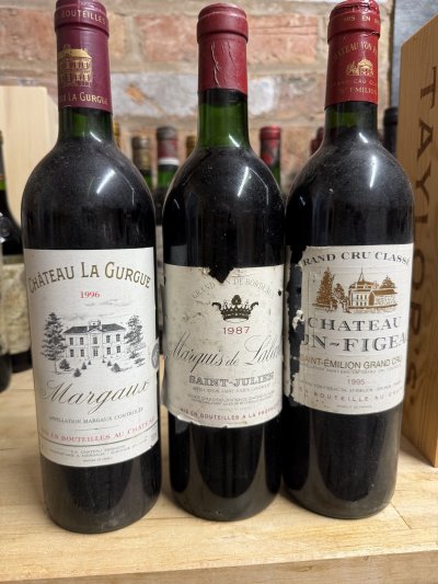 Bordeaux bin ends x 3