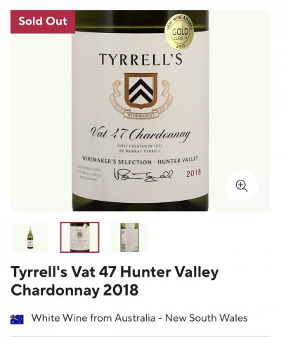 Tyrrells, Vat 47 Chardonnay, Hunter Valley