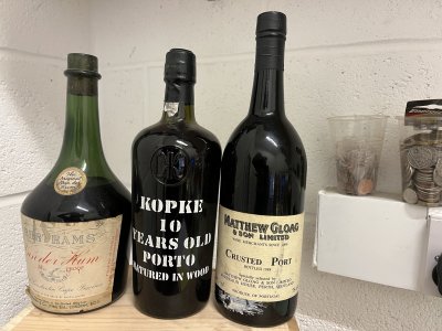 Cellar Clearance 1 X Kopke 10 Year Old Tawny 1 X Van der Hum 1 X Crusted Port Bot 1988