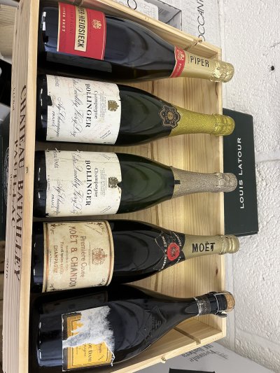 Cellar Clearance For Old Champagne Lovers X 5 Bottles Inc 1988 VC Grand Dame