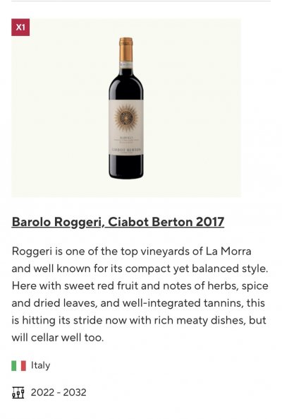 2017 Barolo Case