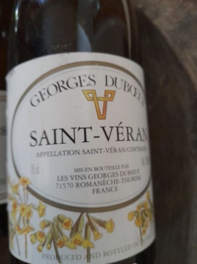 'Saint Veran' Domaine, Saint Martin, Georgeous Duboeuf