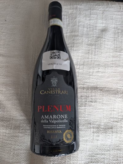 Wine of The Sea (Villa Canestrari), Amarone della Valpolicella
