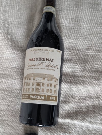 Pasqua, Amarone della Valpolicella, Mai Dire Mai