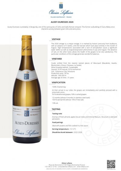 Olivier Leflaive, Auxey-Duresses