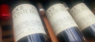 Ridge, California Cabernet Sauvignon Monte Bello, Santa Cruz Mountains