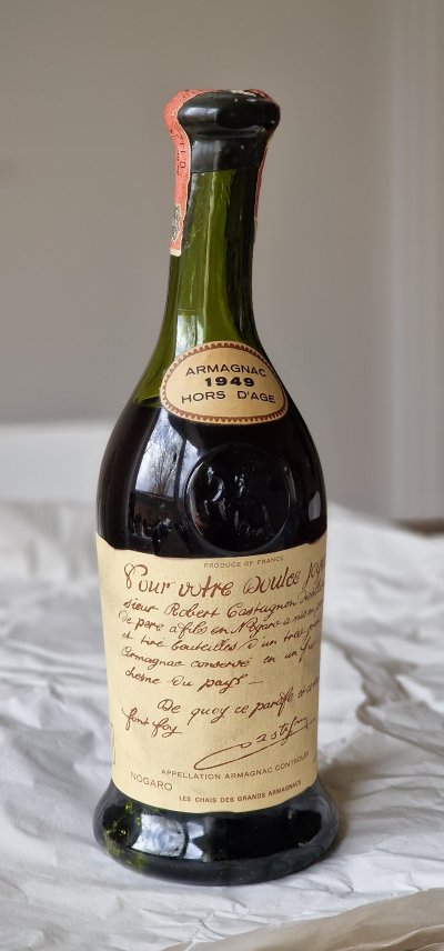 Vintage 1949 Hors d’Age Armagnac – VERY OLD BOTTLE