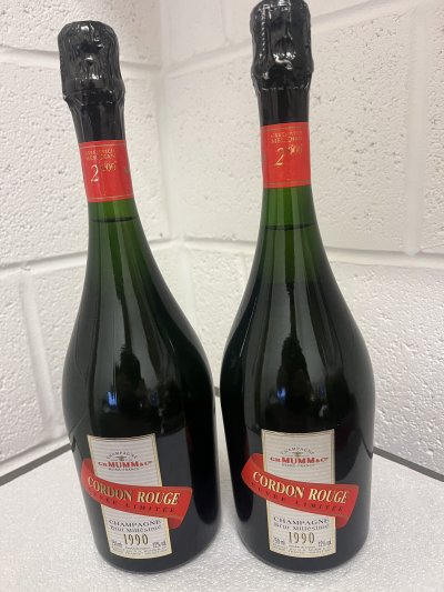 G.H. Mumm, Cordon Rouge Millesime 1990 X 2 Vintage Private Cellar