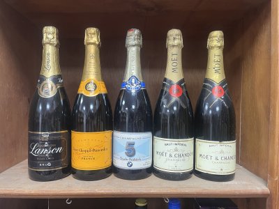 5 X Bottles Champagne from a Private Cellar