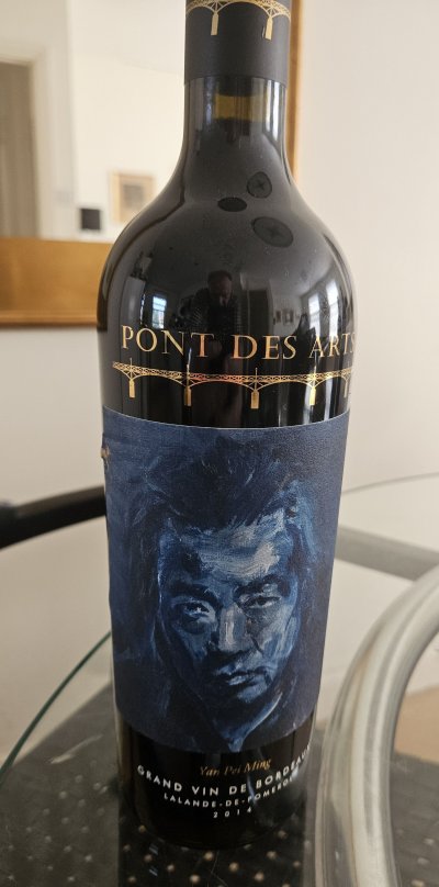 Pont des Arts, Lalande Pomerol, Yan Pei Ming 2014