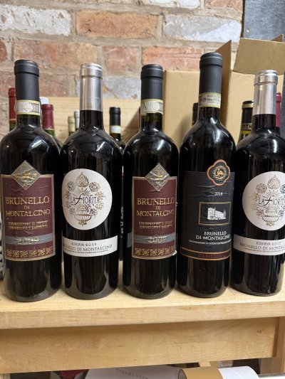 mixed premium italian brunello x 5 