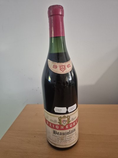 1962 Beaujolais – Mature French Red Wine - High Fill - 