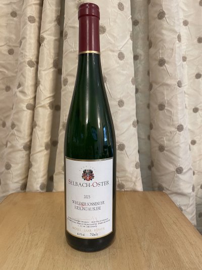 92pts TC -Oster, Wehlener Sonnenuhr Riesling Auslese, Mosel