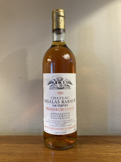 Chateau Sigalas Rabaud Premier Cru Classe, Sauternes