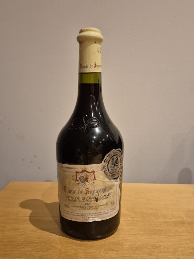 1995 Comte de Signargues Côtes du Rhône Villages – Mature Rhône with 1997 Silver Medal