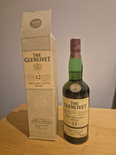 The Glenlivet 12 Year Old Single Malt Scotch Whisky – Boxed