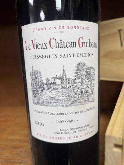 2016 Vieux Chateau Guibeau, Puisseguin-Saint-Emilion MAGNUM