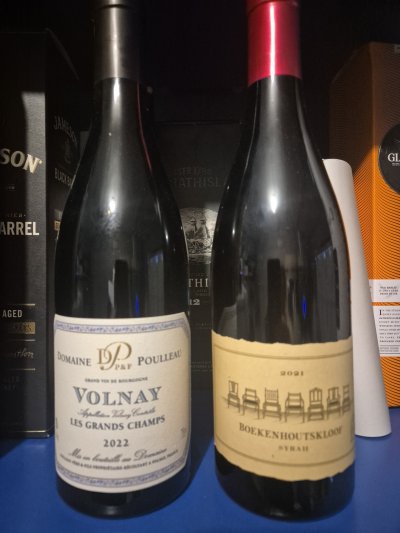 Volnay Les Grans Champs & Boekenhoutskloof Syrah