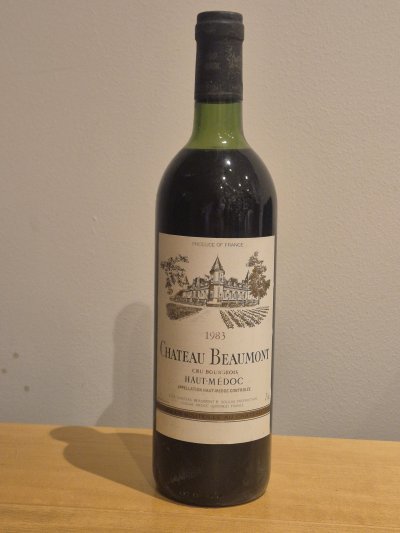 1983 Château Beaumont – Cru Bourgeois – Haut-Médoc – Bordeaux 
