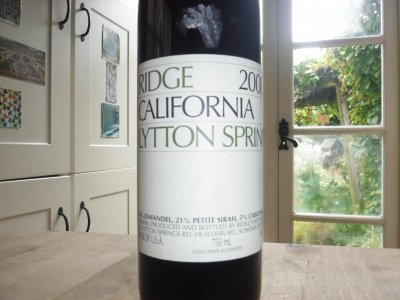 Ridge, Lytton Springs Zinfandel, California, Napa Valley, United States, AVA