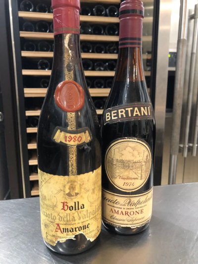Bertani, Amarone Valpolicella Classico 1974 & Bolla Amoarone 1980Veneto, Valpolicella, Italy, DOCG
