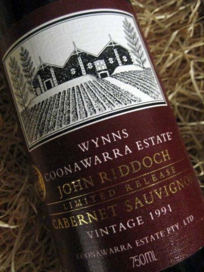 Wynns, John Riddoch Cabernet Sauvignon, South Australia, Coonawarra, Australia