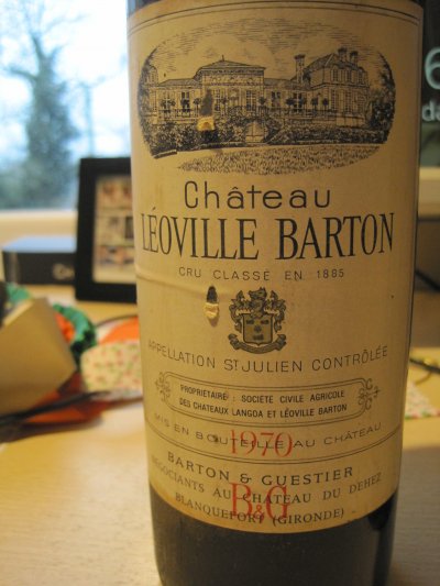Chateau Leoville Barton 1970 (CT 89)