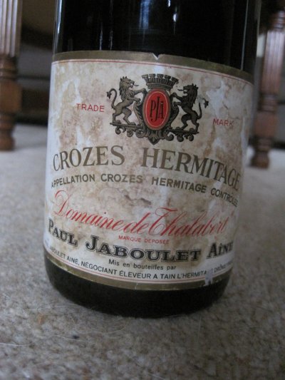 Domaine de Thalabert Crozes Hermitage 1982 Paul Jaboulet 