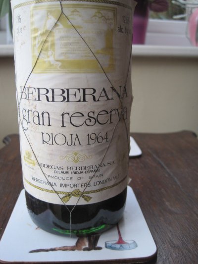 Rioja Gran Reserva 1964 Berberana 