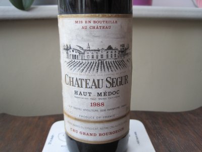 Chateau Segur Cru Grand Bourgeois Haut Medoc 