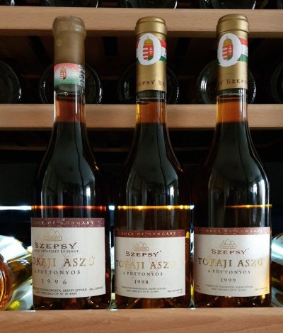 Szepsy 6 puttonyos Tokaji Aszú Sélection 1996 1998 1999