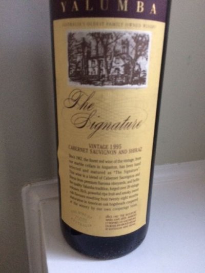 Yalumba, Signature Cabernet Sauvignon Shiraz, South Australia, Barossa Valley, Australia